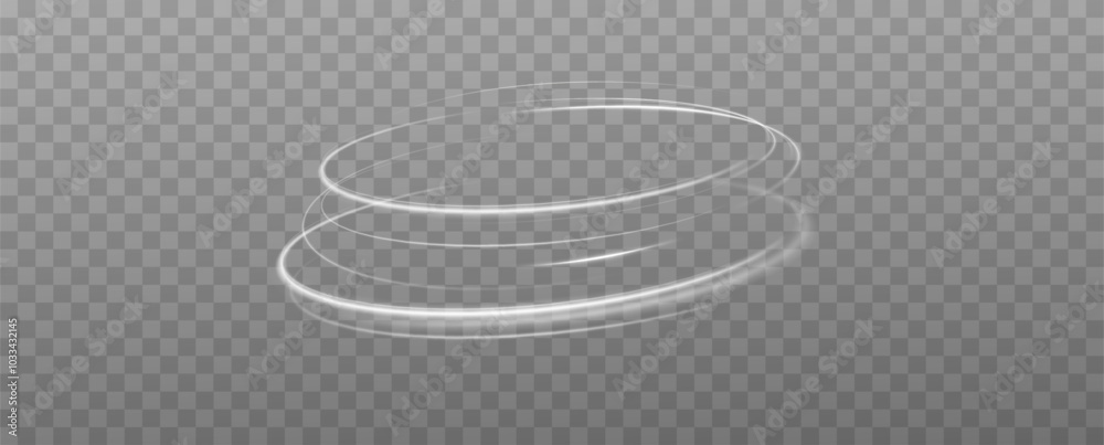 Poster abstract luxury white light rings with trace effect.light frame.vector.magic portal. swirling white 