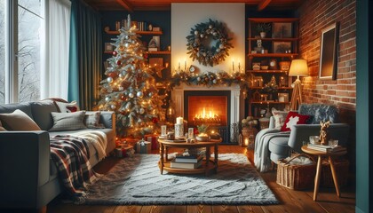 Cozy Christmas Living Room Decor