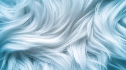 A photograph featuring soft, fluffy white fur with flowing waves, evoking feelings of coziness, comfort, and the serene beauty of calm winter landscapes.