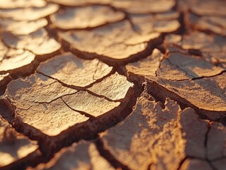 Earth's Worn Crust: Dry Soil Texture in Landscape Photography