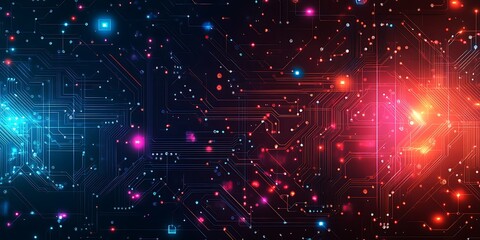 Obraz premium AI artificial intelligence technology microchip background