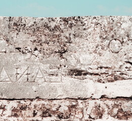 Ancient Stone Wall Weathered Close-Up Light Earthy Texture Detail