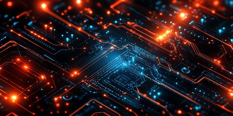 Digital Electrical Board Background