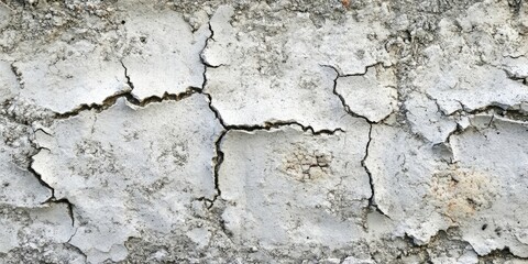 Obraz premium Texture of an aged, cracked concrete wall. Coarse gray concrete surface. Ideal for background and design. Close-up view.