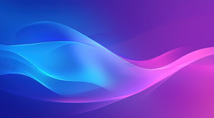 Fototapeta premium Abstract blue and purple background with curved light effects, suitable for use as a background for promotional materials or advertisements related to the web.