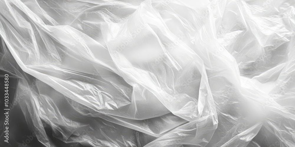 Poster black and white texture of a plastic bag. abstract background and texture for design purposes.