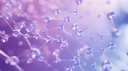 background with bubbles. Generative AI