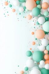 A vibrant composition of colorful spheres creating a dynamic and modern background ideal for various design projects.