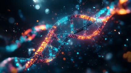Obraz premium Medley Race Dynamics DNA Helix Performance Visualization