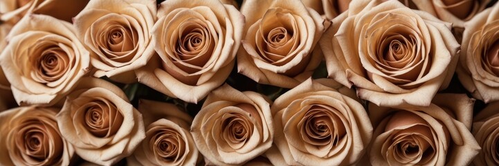 Natural fresh Brown roses flowers background wallpaper