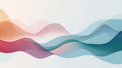 Abstract Colorful Waves Background - Modern Design