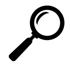 Magnifying glass icon, Search icon vector Illustration isolated on white background