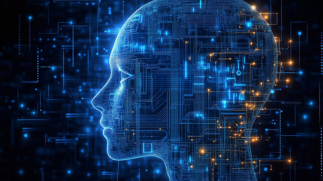 multimodal generative ai, cinematic AI woman, futuristic robot, data,digital elements and holograms flow,artificial intelligence, technological innovation