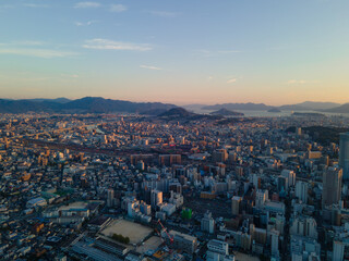 広島の街並み夕景04