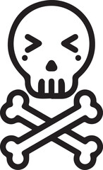 Skull icon symbol vector image illustration
