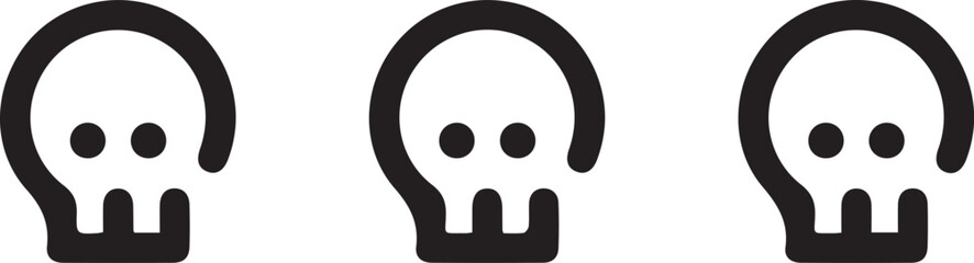 Skull icon symbol vector image illustration

