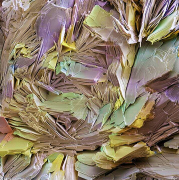 Gallstone crystals, SEM