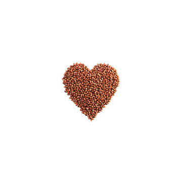 Rosematta rice medium reddish brown grains crisp heart shape with subtle shadows Food and culinary