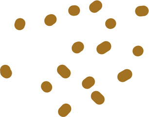 Brown Abstract Dots