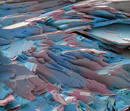Gallstone crystals, SEM