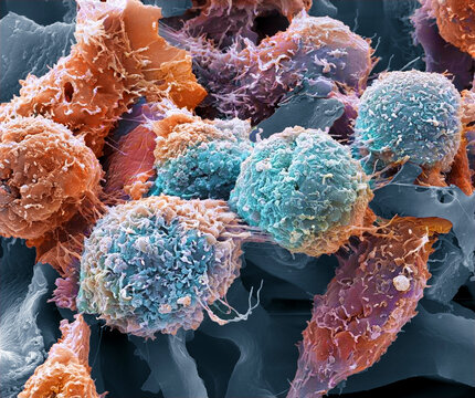 HeLa cells, SEM
