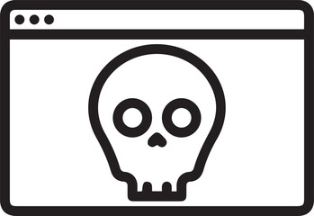 Skull icon symbol vector image illustration

