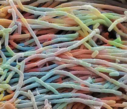 Bacillus megaterium bacterial colony
