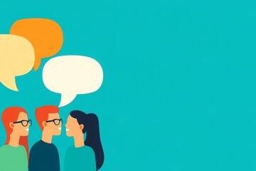 Three friends engaged in a lively conversation What are they talking about