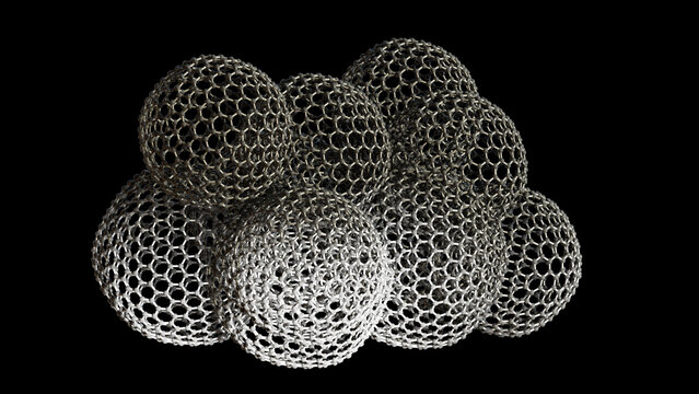 Graphene mesosponge, illustration