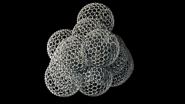 Graphene mesosponge, illustration