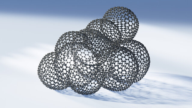 Graphene mesosponge, illustration