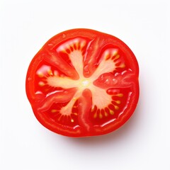 Cherry tomato slice vegetable plant food.