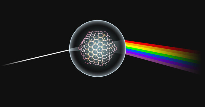 Quantum dots, conceptual illustration