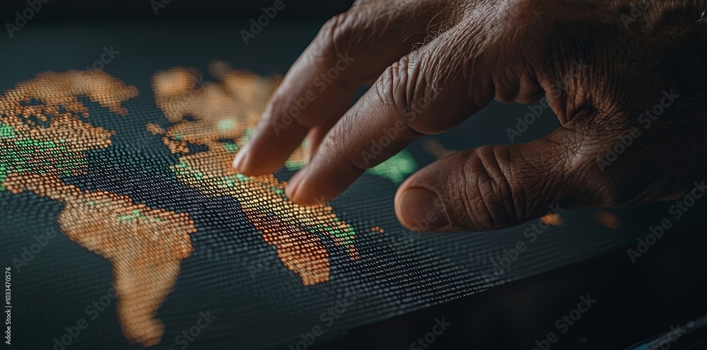 Poster Application of Intelligent Applications in Action, which gives access to stock and machine learning by using intelligent automation of companies