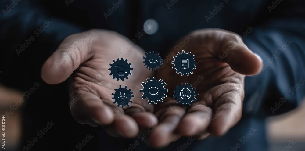 Poster Business process optimization using automation technologies. Software innovation technology.