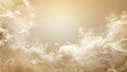 Elegant cloud pattern on soft beige and white smoke texture for heavenly invitation background