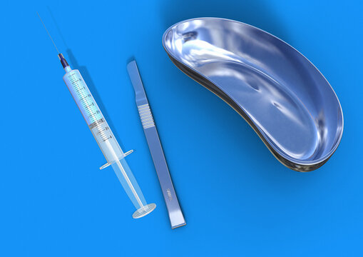 Surgical instruments, illustration