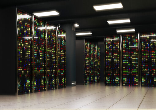 Computer servers, illustration
