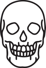 Skull icon symbol vector image illustration
