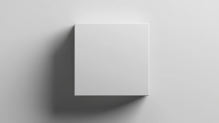 Elegant minimalist gift box with subtle shadows, featuring a blank area for personalized text or message.