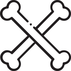 Skull icon symbol vector image illustration
