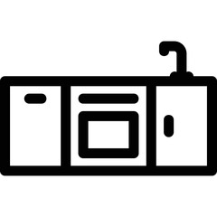 Simple vector icon kitchen