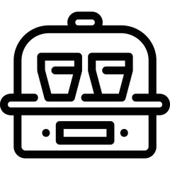 Simple vector icon yogurt maker