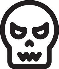 Skull icon symbol vector image illustration
