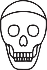 Skull icon symbol vector image illustration
