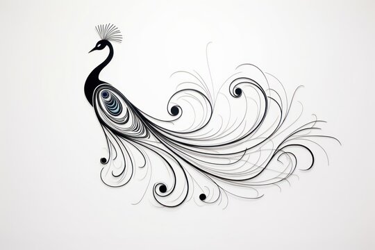 recommend clip art: Peacock peacock drawing pattern.