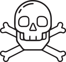 Skull icon symbol vector image illustration

