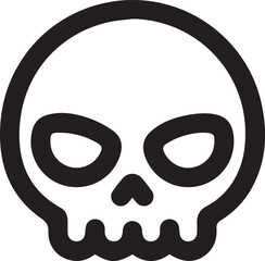 Skull icon symbol vector image illustration
