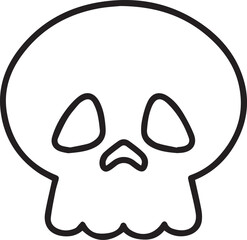 Skull icon symbol vector image illustration
