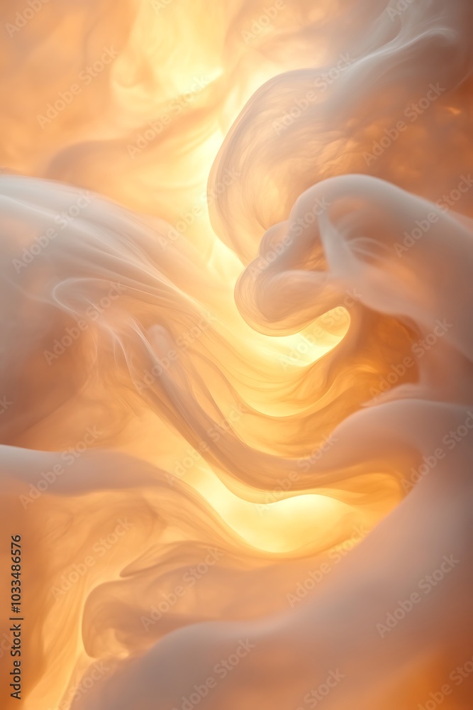 Aufkleber a captivating swirl of soft, luminous colors creating an ethereal, dreamlike atmosphere.